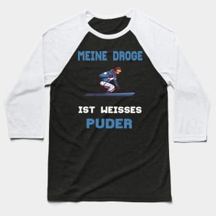 Ski fahren meine Droge ist Skifahren Geschenk Baseball T-Shirt